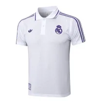 Mens Real Madrid Polo Shirt White 2025/26
