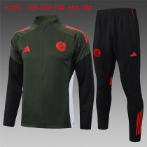 Kids Bayern Munich Jacket + Pants Training Suit Emerald Green 2025/26