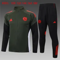 Kids Bayern Munich Jacket + Pants Training Suit Emerald Green 2025/26