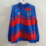 Mens Arsenal  All Weather Windrunner Jacket Blue - Red 2025/26