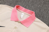 Mens Barcelona Polo Shirt Apricot 2025/26
