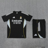 Mens Real Madrid Short Training Suit Black 2025/26