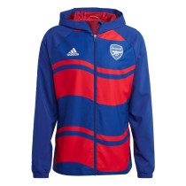 Mens Arsenal  All Weather Windrunner Jacket Blue - Red 2025/26