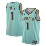 Mens Charlotte Hornets Jordan Brand Teal 2025 Swingman Jersey - City Edition