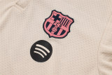 Mens Barcelona Polo Shirt Apricot 2025/26