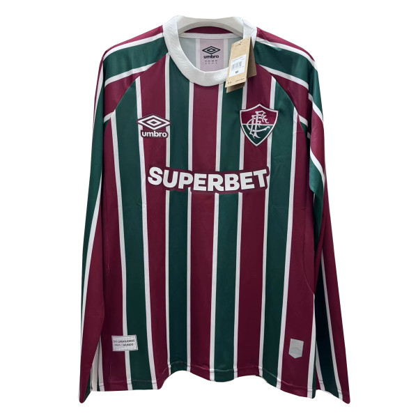 Mens Fluminense Home Jersey Long Sleeve 2025/26