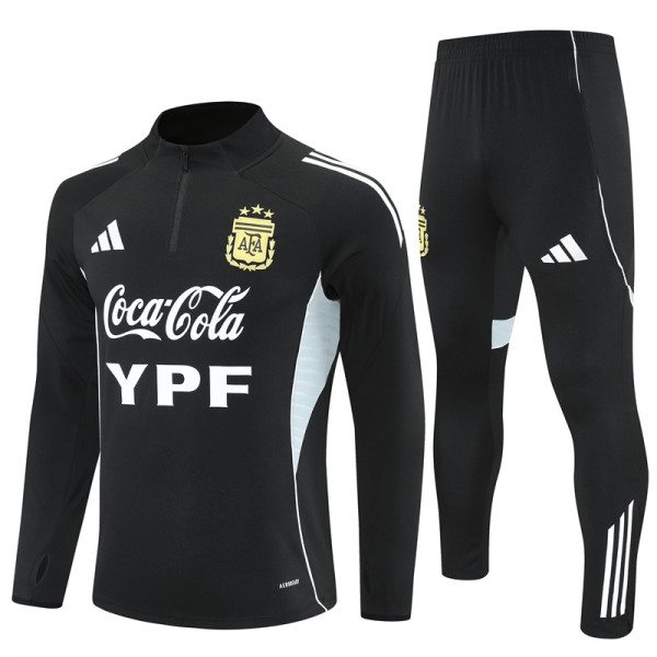 Mens Argentina Training Suit Black 2025