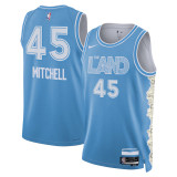 Mens Cleveland Cavaliers Nike Blue 2025 Swingman Jersey - City Edition