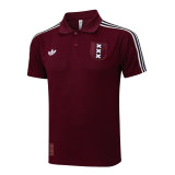 Mens Ajax Polo Shirt Burgundy 2025/26