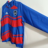 Mens Arsenal  All Weather Windrunner Jacket Blue - Red 2025/26