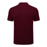 Mens Ajax Polo Shirt Burgundy 2025/26