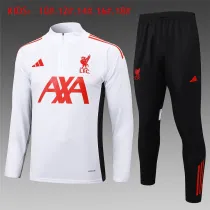 Kids Liverpool Training Suit White 2025/26
