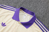 Mens Real Madrid Polo Shirt Apricot 2025/26