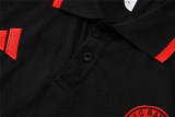 Mens Bayern Munich Polo Shirt Black 2025/26