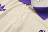 Mens Real Madrid Polo Shirt Apricot 2025/26