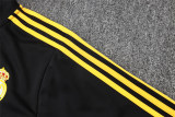Mens Real Madrid Jacket + Pants Training Suit Black 2025/26