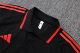 Mens Bayern Munich Polo Shirt Black 2025/26