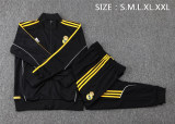 Mens Real Madrid Jacket + Pants Training Suit Black 2025/26