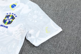 Mens Brazil Short Training Suit Jesus White 2025