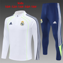 Kids Real Madrid Training Suit White 2025/26