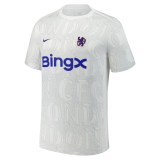 Mens Chelsea Academy Pro Pre-Match Performance Top - White 2025/26 - Match