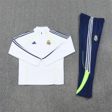 Kids Real Madrid Training Suit White 2025/26