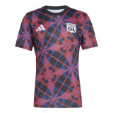 Mens Olympique Lyonnais Short Training Jersey Red 2025/26