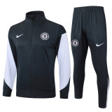 Mens Chelsea Jacket + Pants Training Suit Dark Grey 2025/26