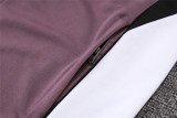 Mens Manchester United Jacket + Pants Training Suit Purplish Grey 2025/26