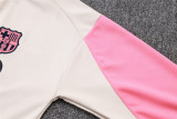 Mens Barcelona Jacket + Pants Training Suit Cream 2025/26