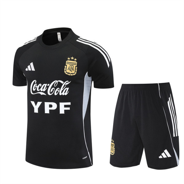 Mens Argentina Short Training Suit Black 2025