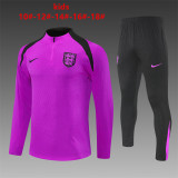 Kids England Training Suit Purple 2025