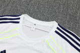 Mens Real Madrid Short Training Suit White 2025/26