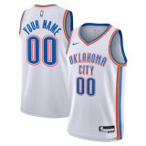 Mens Oklahoma City Thunder Nike White 2025 Swingman Jersey - Association Edition