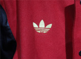 Mens Manchester United adidas Originals Varsity Jacket Red 2025