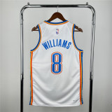 Mens Oklahoma City Thunder Nike White 2025 Swingman Jersey - Association Edition