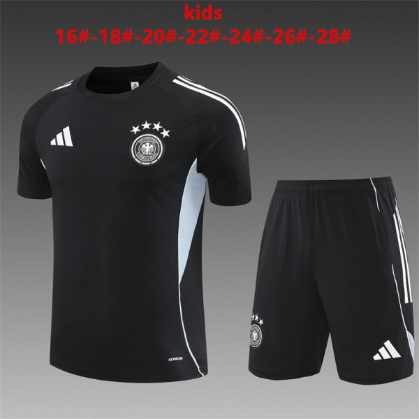Kids Germany Short Training Suit Black 2025