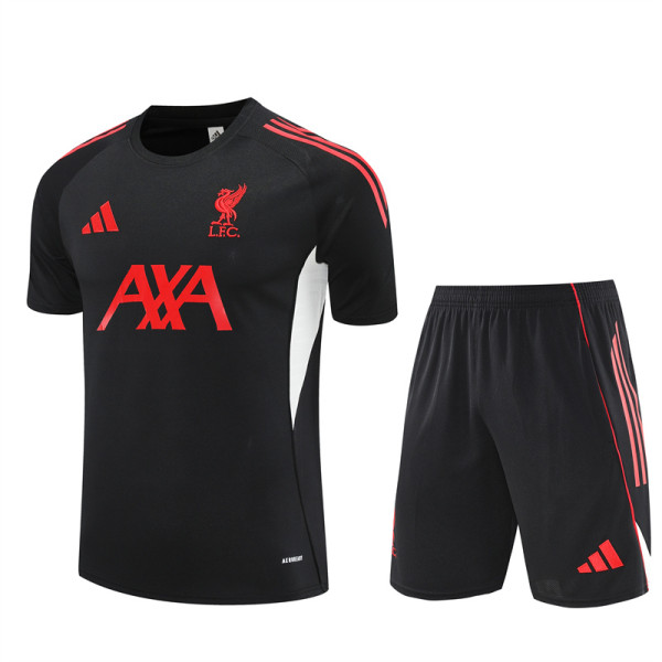 Mens Liverpool Short Training Suit Black 2025/26