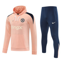 Mens Chelsea Hoodie Sweatshirt + Pants Training Suit Pink 2025/26