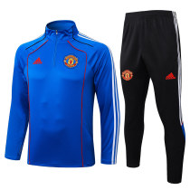 Mens Manchester United Training Suit Blue 2025/26