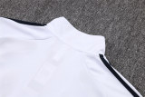 Mens Real Madrid Jacket + Pants Training Suit White 2025/26