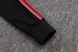 Mens Manchester United Jacket + Pants Training Suit Black 2025/26