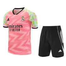 Mens Real Madrid Short Training Suit Pink 2025/26