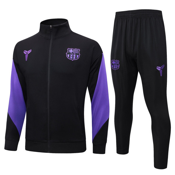 Mens Barcelona Jacket + Pants Training Suit Black 2025/26