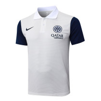 Mens Inter Milan Polo Shirt Off White 2025/26