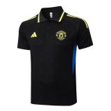 Mens Manchester United Polo Shirt Black III 2025/26