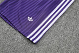Mens Real Madrid Short Training Suit Purple 2025/26
