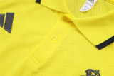 Mens Real Madrid Polo Shirt Yellow 2025/26