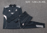 Mens Real Madrid Training Suit Grey 2025/26
