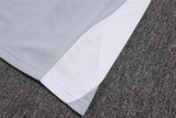 Mens Real Madrid Polo Shirt Light Grey 2025/26